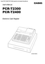 PCR-T2300 PCR-T2400 operation and programming